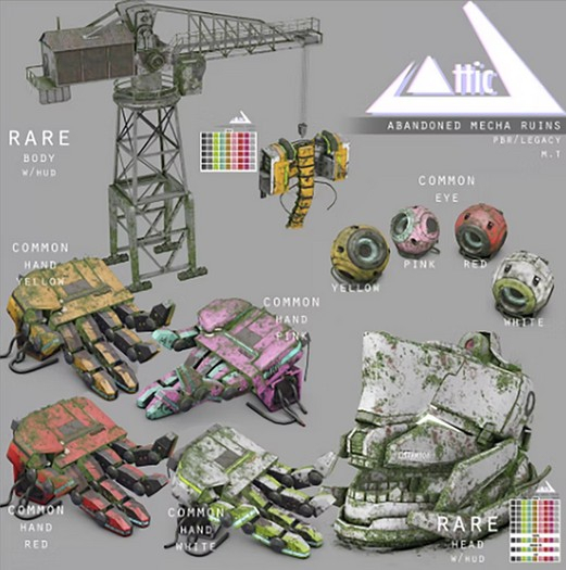 -ATTIC- Broken Mecha Eyes Red