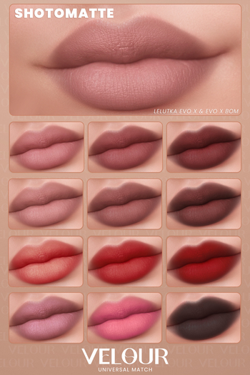 VELOUR "SHOTOMATTE" FADED LIPSTICK
