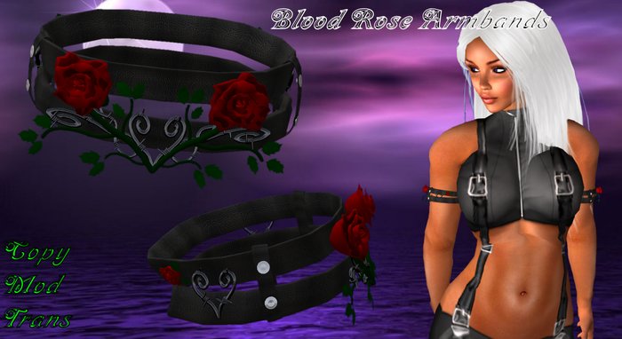 Blood Rose Armbands