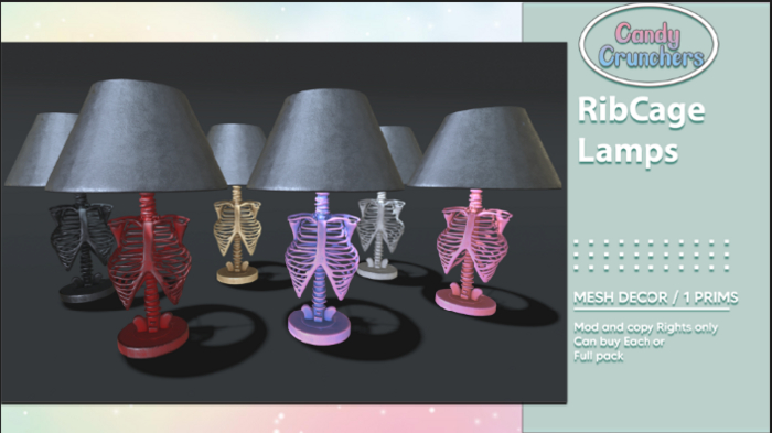 Candy Crunchers - RibCage Lamp - Decor - FULL PACK