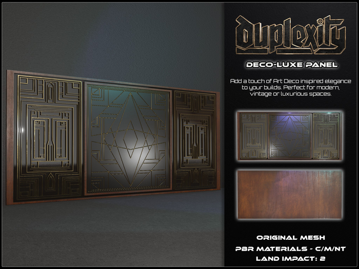 [Duplexity] Deco-Luxe Panel