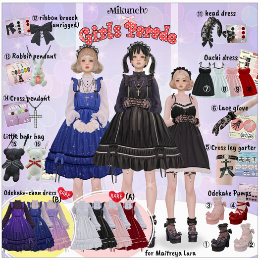 10. Mikunch Girls Parade Ouchi dress red