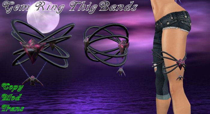 Gem Ring Leg Bands