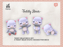MishMish - Teddy Bear Deco / Purple [Boxed]