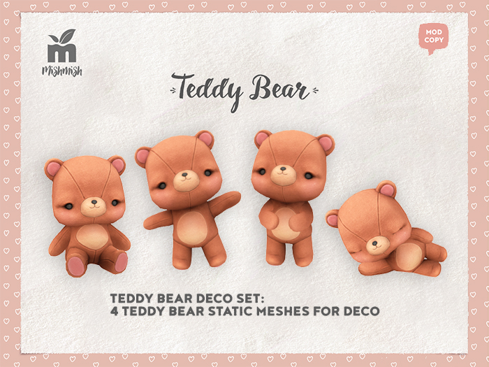 MishMish - Teddy Bear Deco / Brown [Boxed]