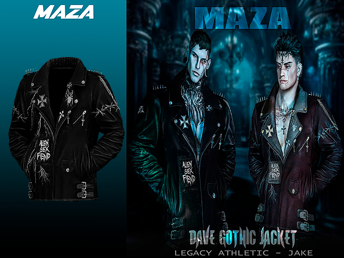 MAZA - Dave Gothic Jacket - BLACK