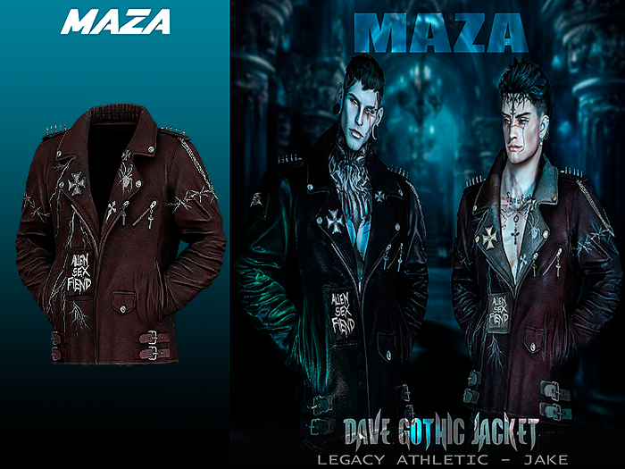 MAZA - Dave Gothic Jacket - WINE