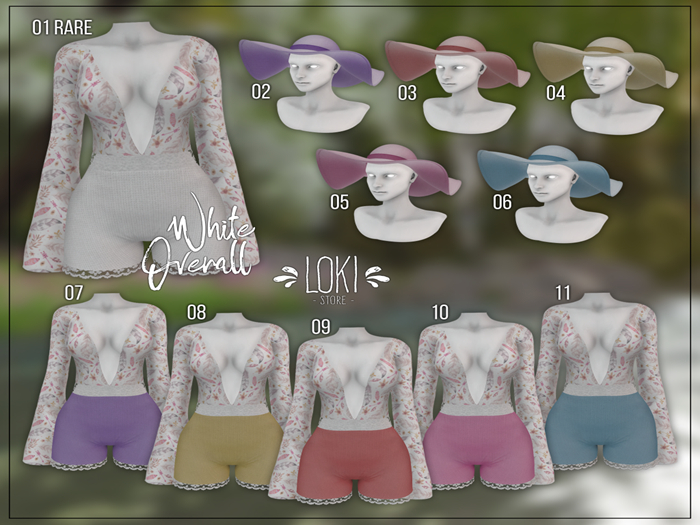 11. Loki - Boho Style GACHA - Blue Overall - Maitreya