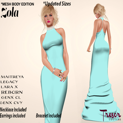 Tresor Couture~Zola Aqua Updated