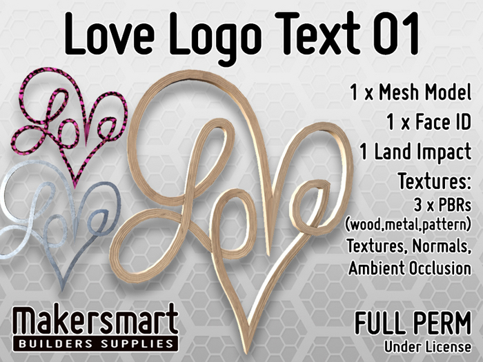 Makersmart: Love Logo Text 01