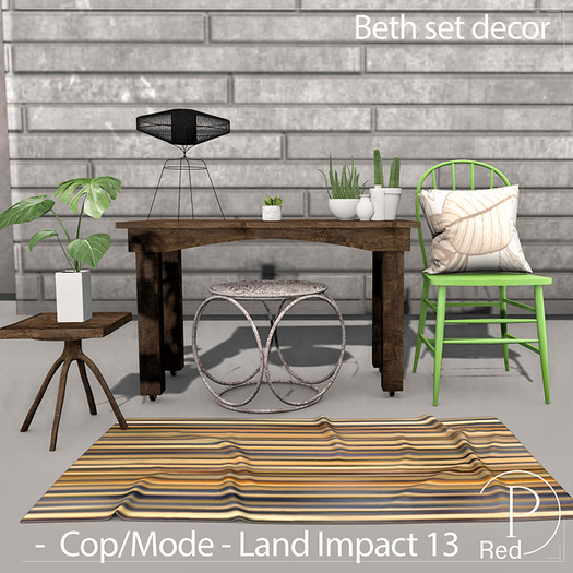 P.ReD. Beth set decor - Box
