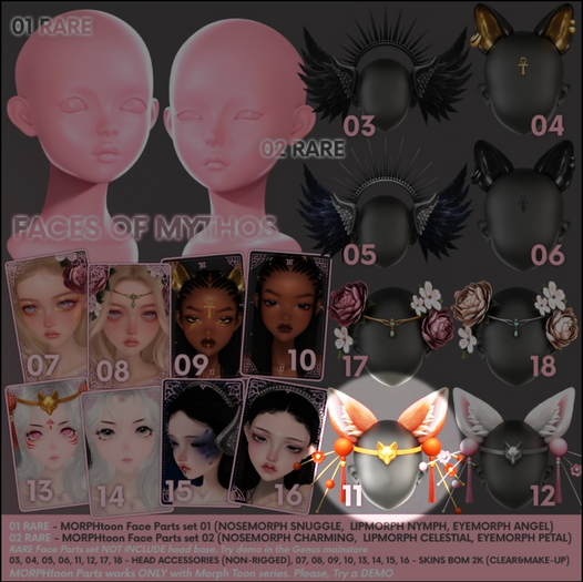 11 GENUS - FACES OF MYTHOS - Inari - Ears - ginger