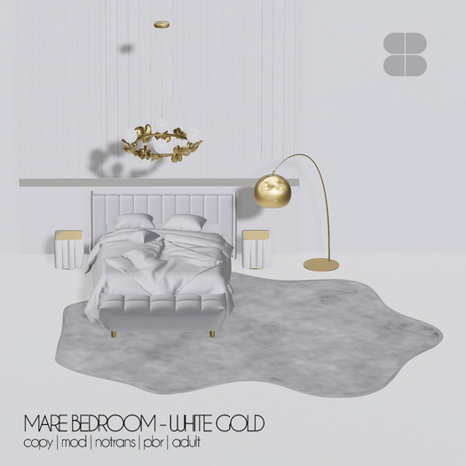 8 MARE BEDROOM ADULT PBR - WHITE GOLD