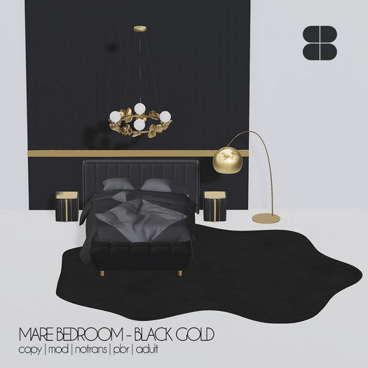 8 MARE BEDROOM ADULT PBR - BLACK GOLD