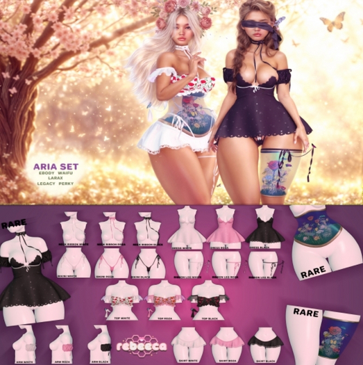 {reBEEca} - Aria  Leg Ribbon Roza - Legacy