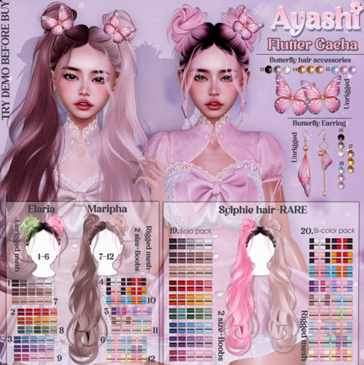 17. Ayashi-Butterfly Earring-SET2
