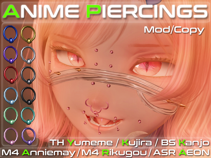 [LuK] Anime Piercings