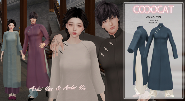 .cococat. Aodai Yin - Navy