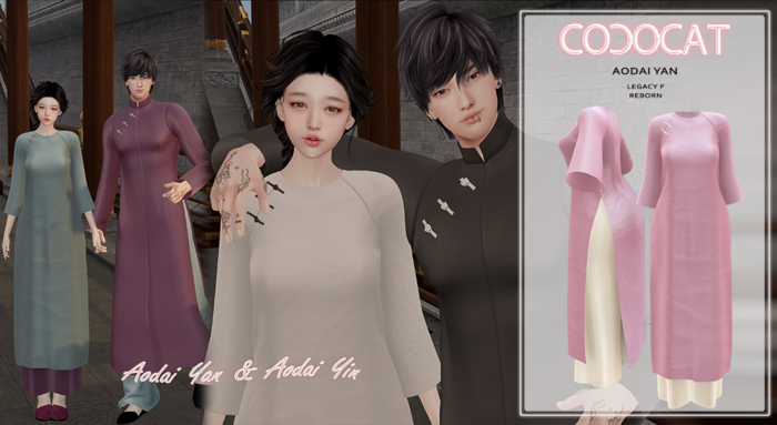 .cococat. Aodai Yan - Pink