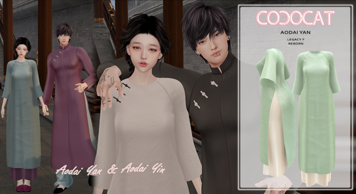 .cococat. Aodai Yan - Mint