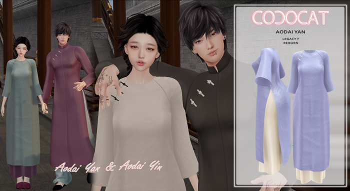 .cococat. Aodai Yan - Lilac