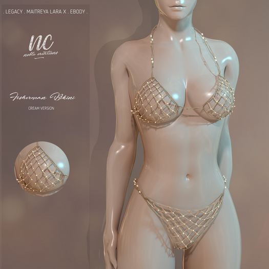 [NC] - Fisherman Bikini (Cream) 