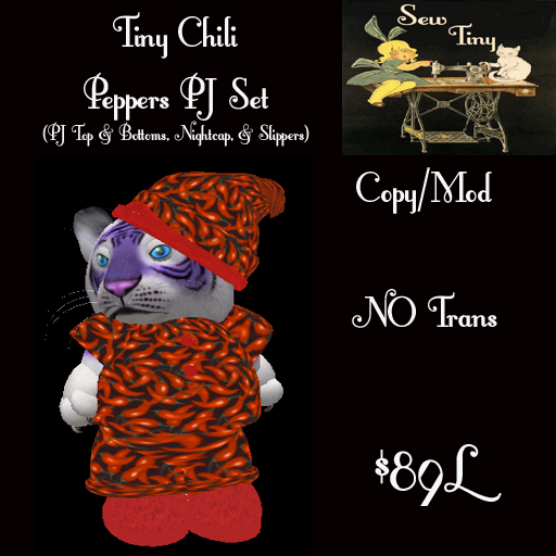 Tiny Chili Peppers PJ Set