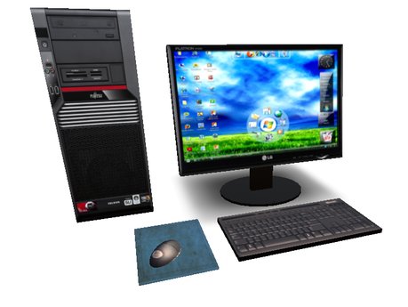 Second Life Marketplace - Computer Set * full perm * 8prims