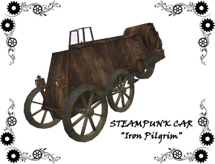 Steampunk car  'Iron Pilgrim'
