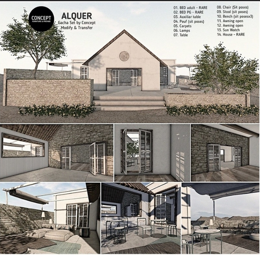 Concept} 14. ALQUER.HOUSE . RARE