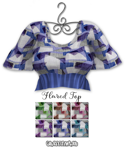 Graffitiwear Block Print Flared Top
