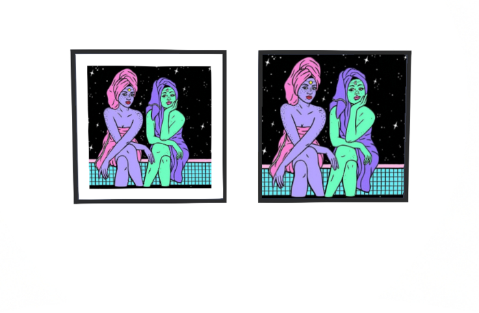 Aliens in Towel Art