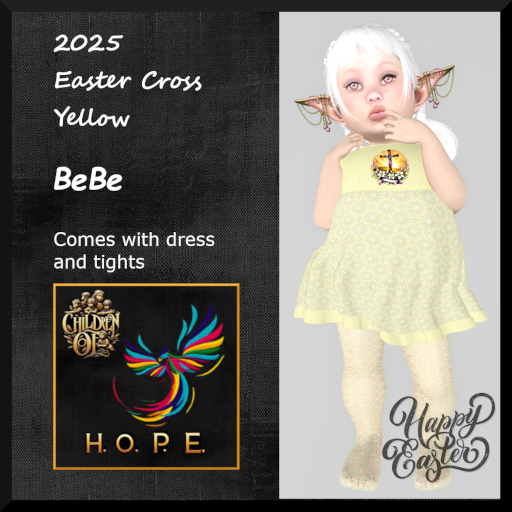 2025 BeBe Easter Cross Yellow