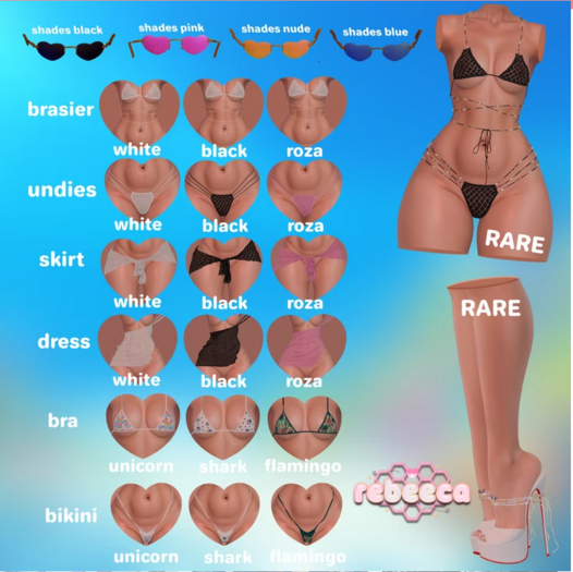 {reBEEca} - Sunny Undies Black - eBody