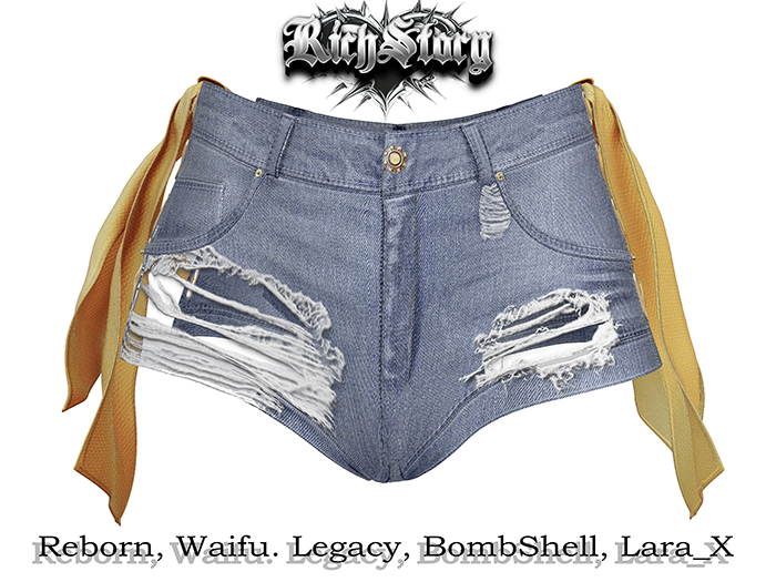 RICH STORY {MADINA} Denim shorts VER6