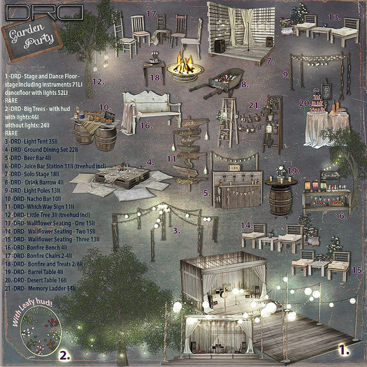 13 -DRD- Garden Party - Wallflower Seating - One