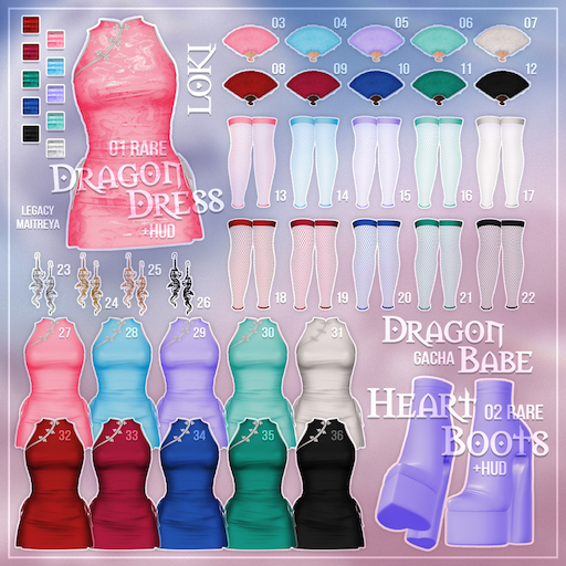 21.Loki - Dragon Babe GACHA - Emerald Stockings - Maitreya