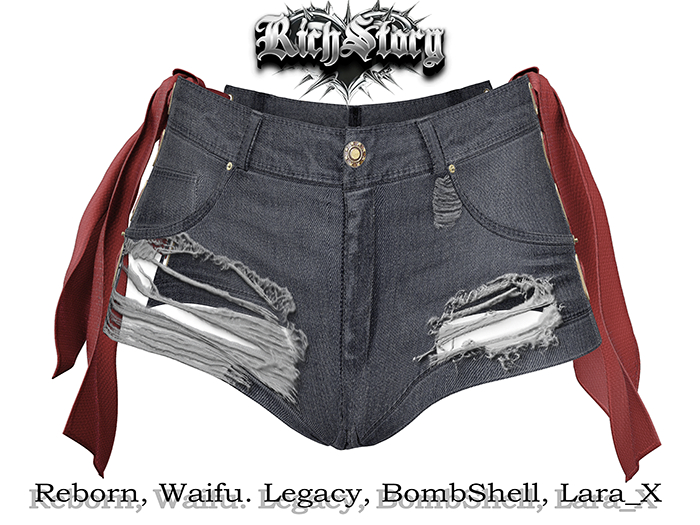 RICH STORY {MADINA} Denim shorts  VER11