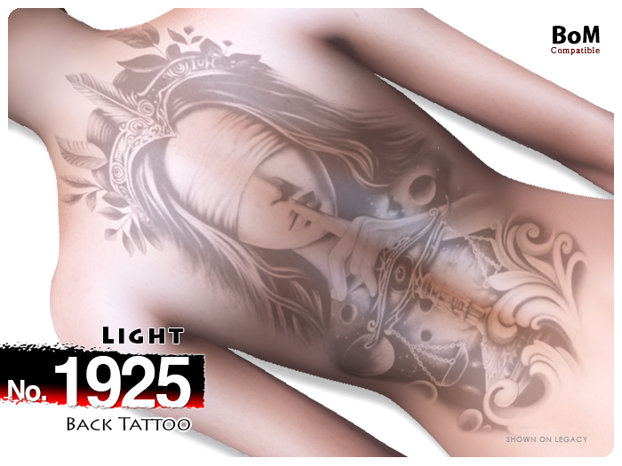 (Back Tattoo) No.1925 Light