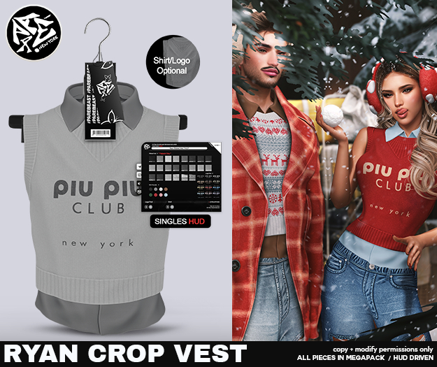 Pare.Ryan Ribbed Vest - White