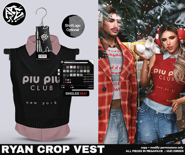 Pare.Ryan Ribbed Vest - Onyx