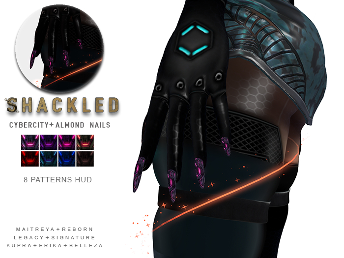 SHACKLED - Cybercity [Almond Nails]