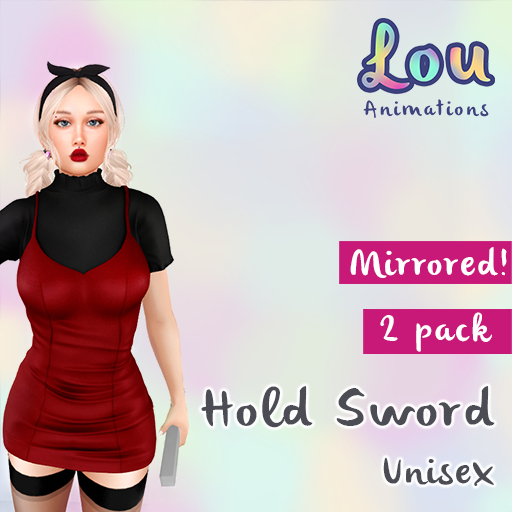 Hold Sword Pose MIRRORED! Unisex FULL PERM Bento Hand