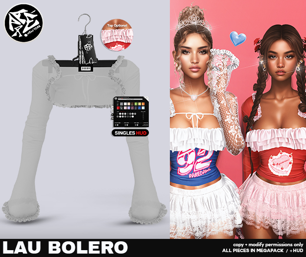 Pare.Lau Ruffled Bolero - White
