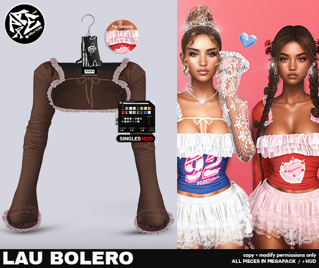 Pare.Lau Ruffled Bolero - Brown