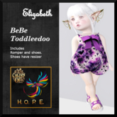 H.O.P.E. Elizabeth Romper Purple