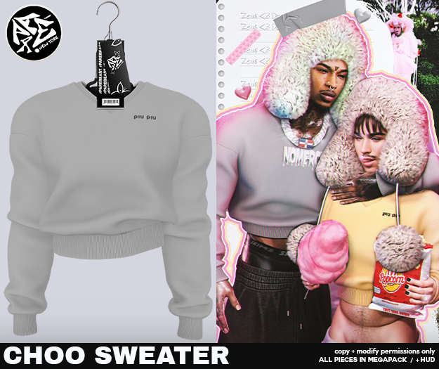 Pare.Choo Fuzzy Sweater - White