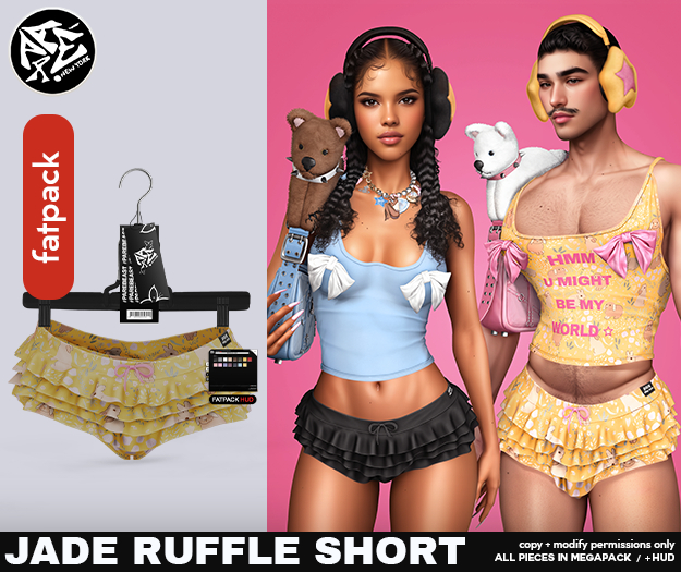 Pare.Jade Ruffle Short - Fatpack