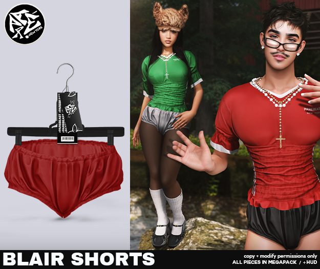 Pare.Blair Mini Shorts - Red