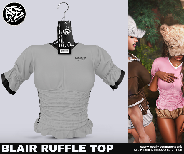Pare.Blair Ruffled Blouse - White